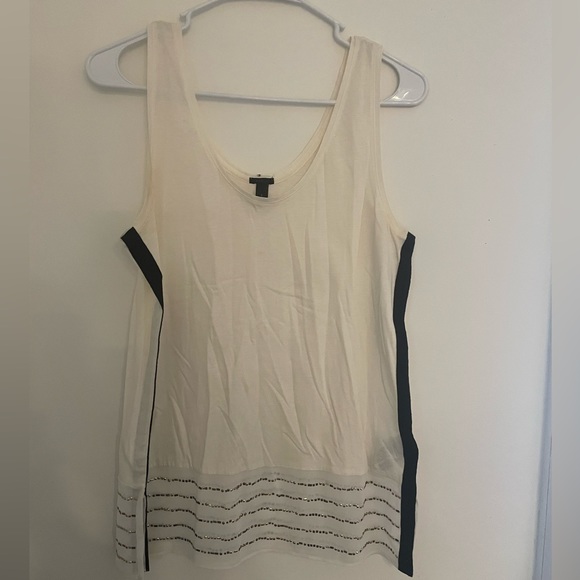 NWOT J.Crew Tuxedo Stripe Blouse - Picture 1 of 4